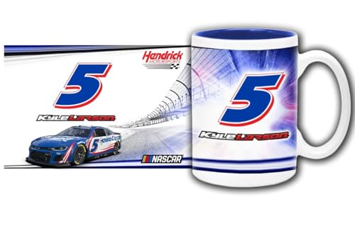 Sparta Pewter Kyle Larson #5 NASCAR 2024 Colored Interior 15 oz Sublimated Coffee Mug