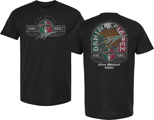Daniel Suarez #99 NASCAR 2025 Heritage Trackhouse 2 Sided Black T-Shirt