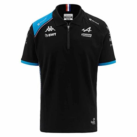 Alpine Racing F1 2023 Men's Team Polo Shirt Black