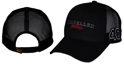 Justin Allgaier #40 NASCAR 2025 Daytona Traveller Adult Sponsor Snapback Hat Black