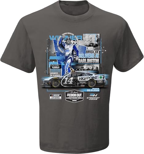 Checkered Flag Sports Chase Briscoe #14 NASCAR 2024 Southern 500 at Darlington 9.1.2024 Win T-Shirt