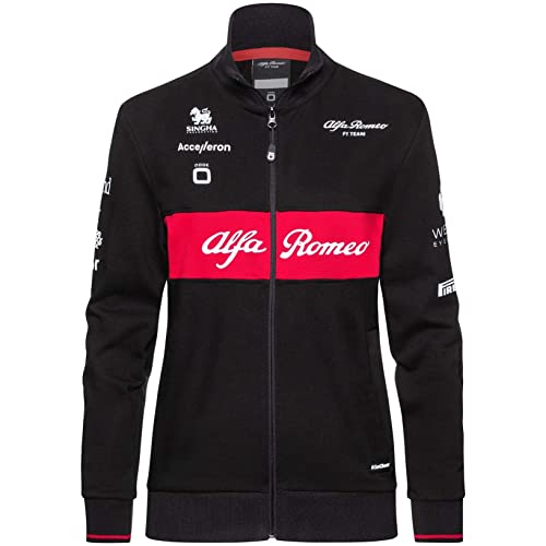 Alfa Romeo Racing F1 2023 Mens Team Full Zip Sweatshirt Black XXL
