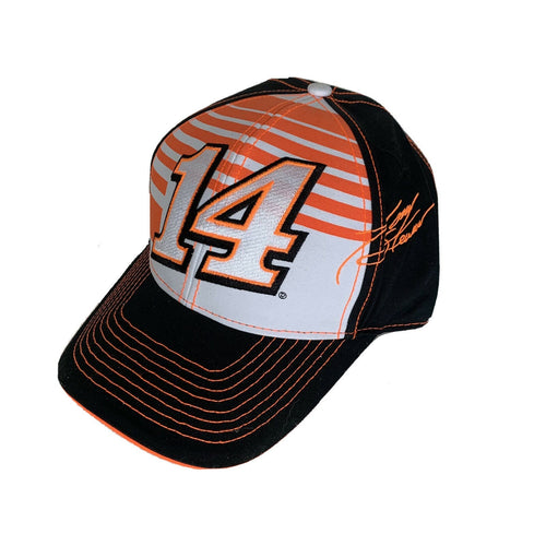 Tony Stewart Signature 2016 Multi Color #14 Blend Line Hat Orange White Black