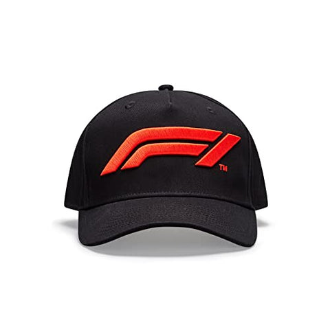 Unisex Formula 1 F1 Tech Collection Large Logo Baseball Cap, Black, One size