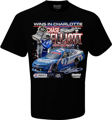 Chase Elliott #17 NASCAR Xfinity 2024 Charlotte Winner 05.25.2024 Black Win T-Shirt