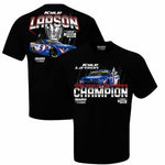 Kyle Larson 2021 Championship Victory T-Shirt (Large) Black