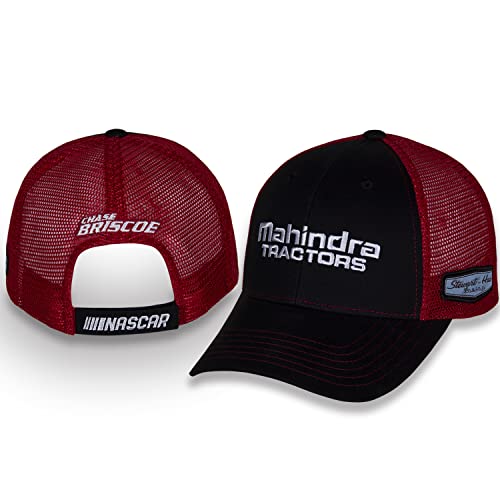 Checkered Flag Sports Chase Briscoe 2023#14 Sponsor Hat NASCAR Adjustable Automotive Racing Red Mesh Black Baseball Cap