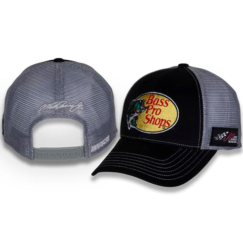 Martin Truex, Jr. #19 NASCAR 2024 Adult Sponsor Mesh Snapback Hat Black