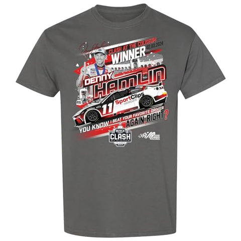 Denny Hamlin #11 NASCAR 2024 Busch Clash at LA Coliseum Winner 2.3.2024 Win T-Shirt