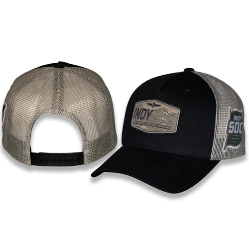 Checkered Flag Sports 109th Running Indy Patch IndyCar 2025 Adult Race 5.25.2025 Racing Snapback Hat Black