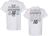 NASCAR 2023 Series Playoffs Round of 16 Adult 2-spot Playoff Roster T-Shirt