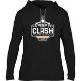 NASCAR Busch Light Clash 2024 Cup Series Race at The Coliseum Logo Black Long Sleeve Hooded Shirt