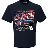 Kyle Busch #8 NASCAR 2023 Patriotic Cheddar's Horsepower 1 Sided Navy T-Shirt