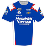 Checkered Flag Sports Kyle Larson 2023 HendrickCars Sublimated Uniform Pit Crew T-Shirt Blue