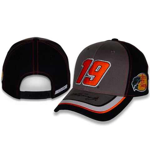 Martin Truex, Jr. #19 NASCAR 2024 BPS Element Snapback Black Gray Racing Snapback Hat
