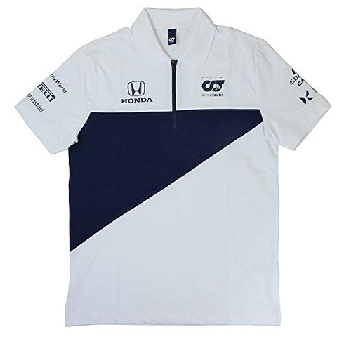 Fuel For Fans Scuderia AlphaTauri Men's 2021 Team Polo Shirt, White (XL, White)