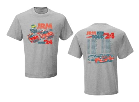 Jr Motorsports JRM #88 NASCAR 2024 Xfinity Series 2 Sided Race Schedule T-Shirt