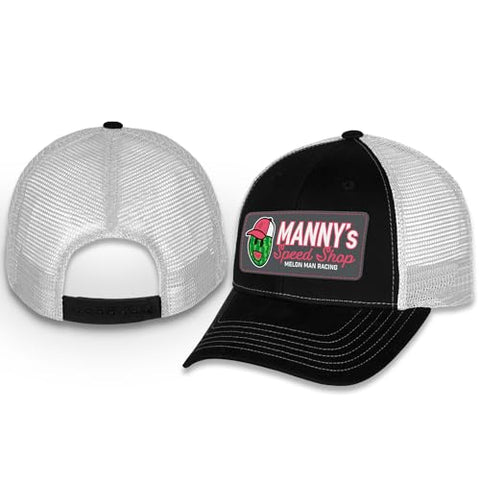 Checkered Flag Sports Ross Chastain #1 NASCAR 2024 Manny's Speed Shop Melon Man Racing Mesh Adjustable Hat Black