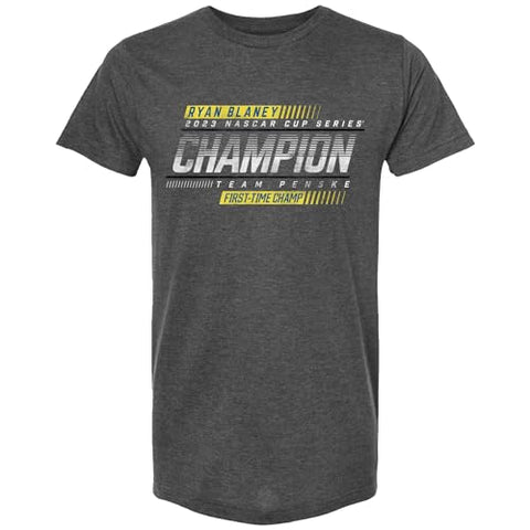 Ryan Blaney #12 NASCAR 2023 Finish Line Adult 1-Sided Official Cup Series Champion T-Shirt