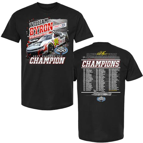 William Byron #24 NASCAR 2024 Daytona 500 Past Champions 2.19.2024 Win T-Shirt