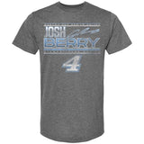 Checkered Flag Sports Josh Berry #4 NASCAR 2024 Adult Name & Number Launch Graphite Heather T-Shirt