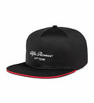 Alfa Romeo Racing F1 2023 Team Flat Brim Cap Hat Black, Black, One size