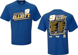 Chase Elliott #9 NASCAR 2024 Cup Series 2 Sided Race Schedule T-Shirt