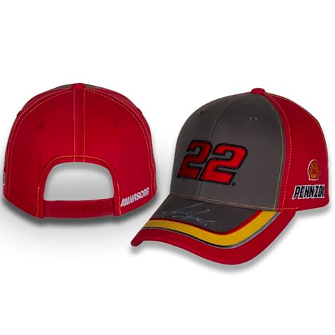 Joey Logano #22 NASCAR 2024 Pennzoil Element Snapback Red Gray Racing Hat