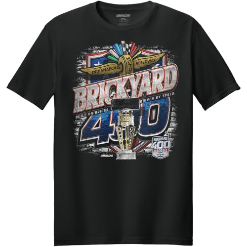 Brickyard 400 NASCAR Built on Bricks Driven by Speed Event Trophy 1 Sided T-Shirt