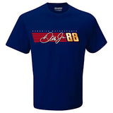 Dale Earnhardt Jr. #88 Signature 1 Sided Men's Short Sleeve Navy T-Shirt