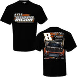 Checkered Flag Sports Kyle Busch #8 NASCAR 2023 Adult Black Dominator 2 Sided T-Shirt