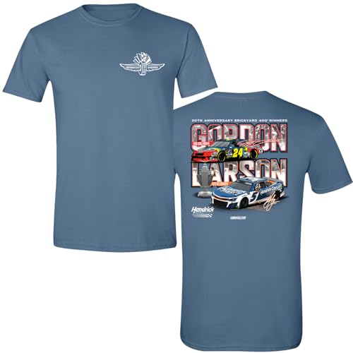 Jeff Gordon #24 and Kyle Larson #5 NASCAR 30th Anniversary Brickyard W ...
