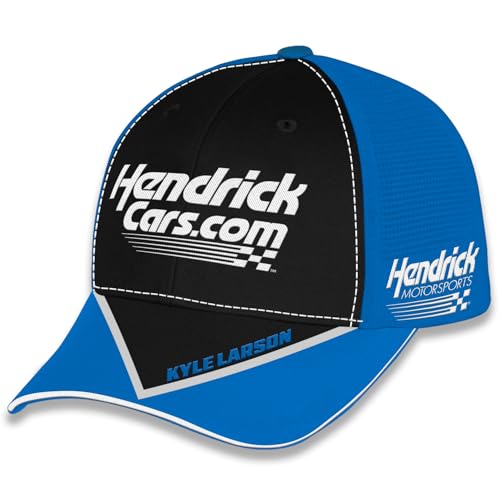 Checkered Flag Sports Kyle Larson 2025 HendrickCars Element Sponsor Mesh Snapback Hat Blue/Black