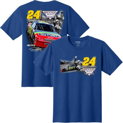 Jeff Gordon #24 NASCAR 1994 Inaugural Brickyard 400 Blue Win Shirt