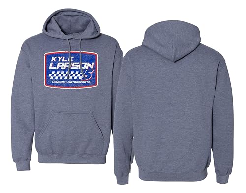 Checkered Flag Sports Kyle Larson #5 NASCAR 2025 Vintage Blue Hoodie Sweatshirt