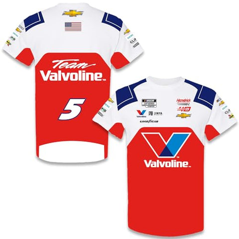 Checkered Flag Sports Kyle Larson #5 NASCAR 2024 Valvoline Racing Sublimated Pit Uniform Shirt
