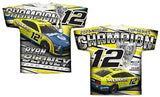 Ryan Blaney #12 NASCAR 2023 Cup Series Adult Sublimated Total Champion Shirt
