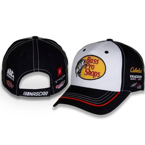 Martin Truex, Jr. #19 NASCAR 2024 BPS Adult Uniform Pit Sublimated Black Adjustable Hat