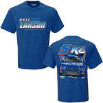 Checkered Flag Sports Kyle Larson #5 NASCAR 2023 Adult Blue Dominator 2 Sided T-Shirt