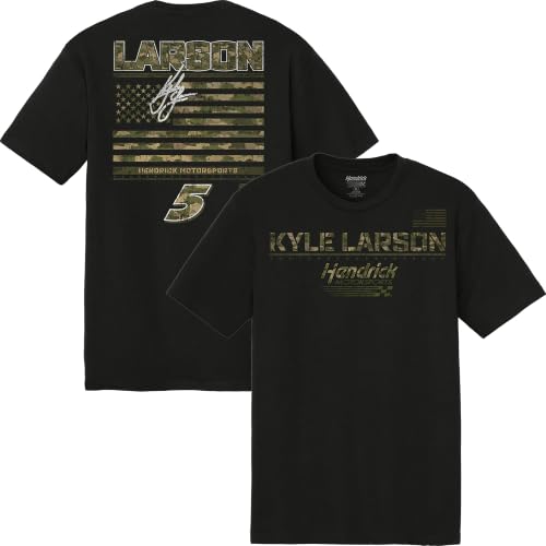 Classic Ink Kyle Larson #5 Car T-Shirt - 2-Spot DM130 KL5 Flag Automotive Racing Apparel