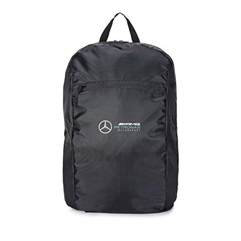 Unisex Formula 1 Mercedes-AMG Petronas Team Packable Bag, Black, One size