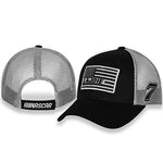 Corey Lajoie 2022#7 Tonal Patriotic Gray USA Flag NASCAR Hat