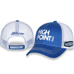 CHECKEDRED FLAG SPORTS Chase Briscoe NASCAR Highpoint Sponsor Blue Twill and White Mesh Back Hat/Cap