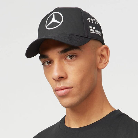 Mercedes AMG Petronas Formula One Team - Official Formula 1 Merchandise - Lewis Hamilton 2022 Team Cap - Black - One Size