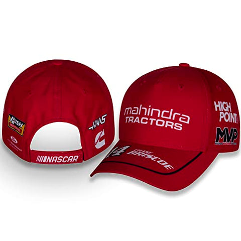 Checkered Flag Sports Chase Briscoe #14 2023 Mahindra Uniform Hat NASCAR Adjustable Racing Baseball Hat Red