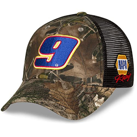Checkered Flag Sports Chase Elliott 2022 NAPA Racing #9 Camo NASCAR Sponsor Snapback Large 9 Hat