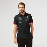 Mercedes AMG Petronas Mercedes-AMG Petronas Formula One Team - Official Formula 1 Merchandise - 2022 Team Polo - Black - XL