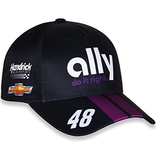 Casquette NASCAR Hendrick Motorsport 2025 - Violet, Réglable, Logo Ally Et Numéro 48 Alex Bowman