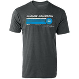 Jimmie Johnson #84 Carvana Legacy Motor Club 1 Sided Hot Lap Heather Charcoal T-Shirt
