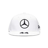 Mercedes Benz AMG Petronas F1 2021 Lewis Hamilton Flatbrim Hat Black/White